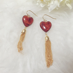 vintage heart tassel pierce