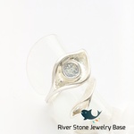 【訳あり】【シルバーメッキ】6ｍｍ　フォークリング　I0013