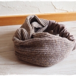 ＊　ウールリブニット　クロスヘアバンド　＊