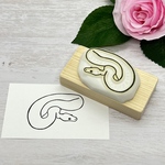 消しゴムはんこ　ボールパイソン(リューシ①)