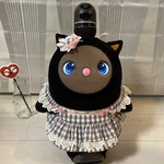 【2022Aギンガムチェック　グレー／ピンク】LOVOT ラボット　フリル　レース　リボン