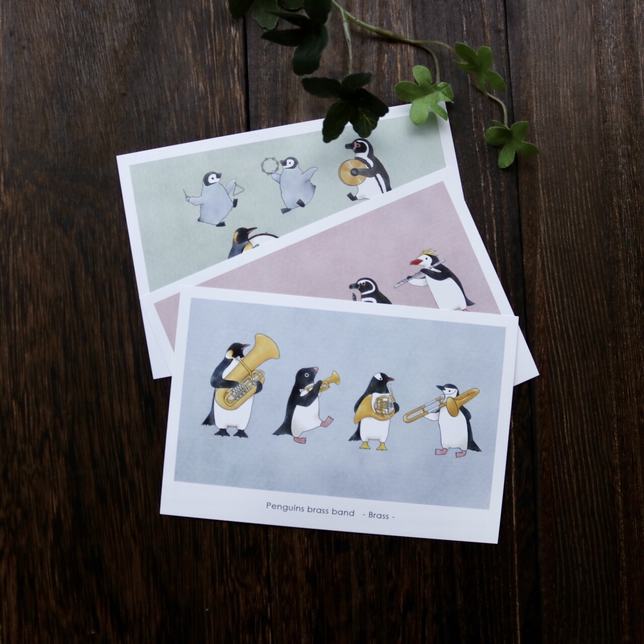 ペンギン吹奏楽団のポストカードセット - studio toma-sta. | minne
