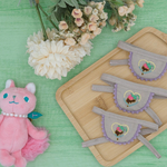 刺繍の入ったminiエプロン｢大人ゆめかわ🍓 ‎｣