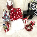 ミニチュア　クリスマス雑貨セット　ソファーと薪ストーブ