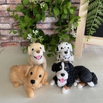 ゴールデンレトリバー　ラブラドールレトリバー　バーニーズ　ダルメシアン　【大型犬4種のフィギュアコレクション】
