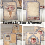 Sweets in Blue A7memo complete set
