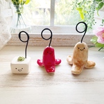 食べ物ちゃん カードスタンド タコウィンナーさん 冷奴ちゃん プリンちゃん 【1個売り】