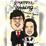 似顔絵オーダー】アイコン、誕生日、記念日、還暦祝い、退職記念、オリジナルスタンプ、ウェルカムボードの似顔絵お描きします