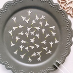  【押し花素材】ロベリア　ホワイトエール　　pressed flowers