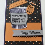 【ハロウィンカード】Witches brew with…