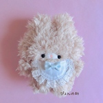 milkteaなウサティ♡クルクルうさちゃん♡スタイの姿。手のひらサイズのぬいぐるみ☆②