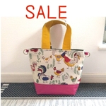 SALE ミニトートバック　北欧風　鳥柄
