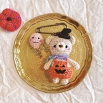 Halloweenブローチ(箱入り)くまちゃん6.5cm🎃