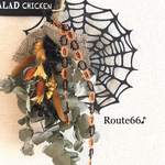 ハロウィンの風（蜘蛛の巣付き）ハロウィンスワッグ　♪
