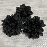 ブラック　黒　ダリア　造花　アーティフィシャルフラワー　フラワーパーツ　ハンドメイド　素材