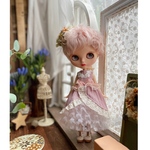 くすみピンクのふんわりフリフリワンピース☆ネオブライス☆