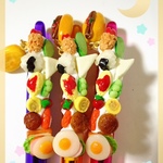 ♥お弁当の中身デコ　黒色ボールペン♥