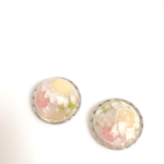 お花のまるい春ピアス☆スターフラワー☆シルバー
