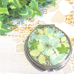 紫陽花づくしのコンパクトミラー