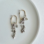 custom gold×silver 〜way 大ぶりピアス/イヤリング