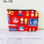 送料無料　No.138 レトロ柄　コインケース　ミニ財布　ファスナーポーチ　レトロ　昭和　小銭入れ　ポーチ　ミニコインケース　小物入れ