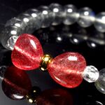 《リボンブレスレット　10×10mm＆７mm》3421