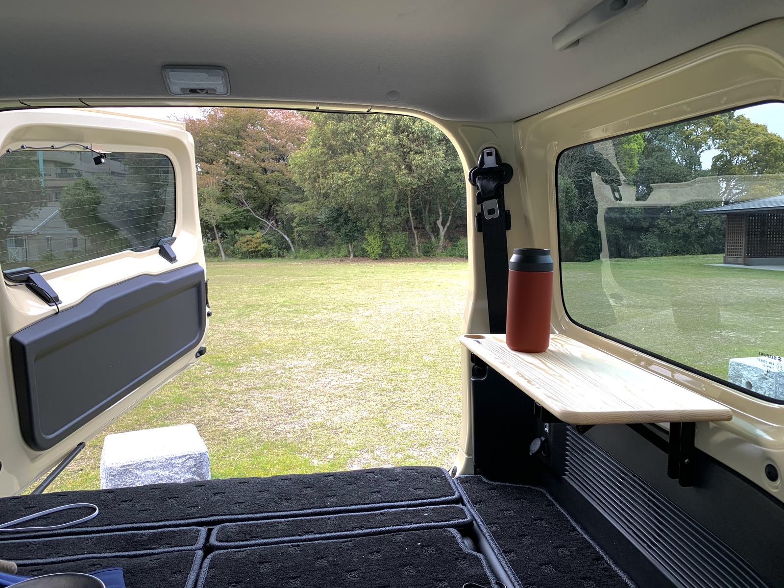 新型ジムニー 車種専用 折り畳み式サイドテーブル JIMNY刻印 (N