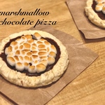 ミニチュア　マシュマロチョコレートピザ(大)