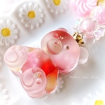 すりガラス風くまたんキーホルダー