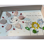 シーグラスアート　「Mom is the sun」