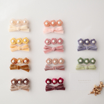 𖧷Liberty&velvet ribbon𖧷hair pin set