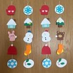 冬 雪だるま ガーランド 壁面製作