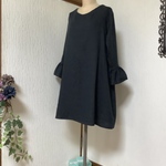 ダブルガーゼ   ブラック　チュニック💕