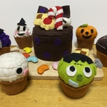 フェルトのハロウィン⭐️おばけのケーキ