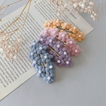 ＊fluffy flowers＊ ふわもこ お花 ヘアピン