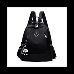 【STAR_NYLON リュック。】キーホルダー ナイロン Y2K ストリート ゴシック 量産型 メンヘラ ダーク パンク ロック 病みかわいい レザー スクールバッグ ブラック 黒 