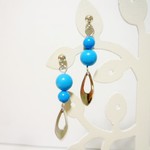再販♡ターコイズアンバランスシックなピアス&イヤリング6