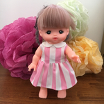 【再販】メルちゃんの洋服(27)  ピンクストライプ
