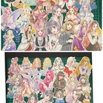 ①②女の子ステッカー40枚