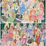 ③④女の子ステッカー40枚