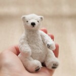 【9/24 21時～】手のひらサイズ シロクマのぬいぐるみ