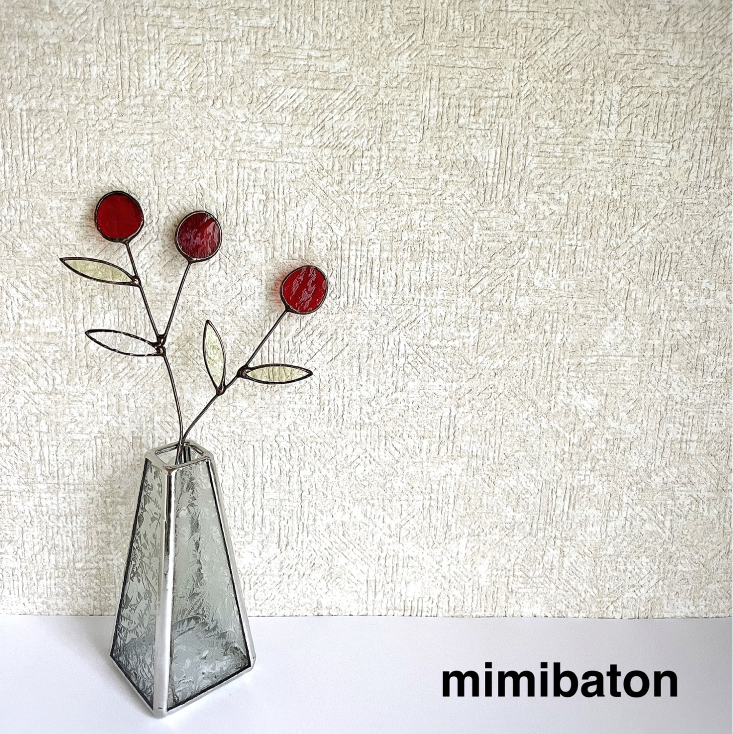 mimibaton＊ステンドグラスフラワー＊ new】mimibaton＊ステンドグラスフラワー＊ アートフラワー