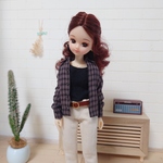 リカちゃん服　チェックシャツ