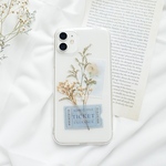 スマホステッカー♦ブルー系 お花付き インナーシート 