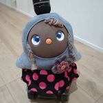LOVOT用  スカート 水玉　ブラック