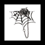 【spider_kirapoint ピンブローチ 。】蜘蛛 スパイダー ダーク 襟 フォーマル ネクタイ ピンバッチ  ブローチ  シルバー かっこいい パンク ロック メンズ チェーン ゴシック