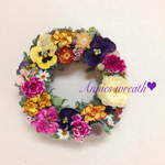 お花畑リース（カーネーション）♡