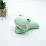 かえるクリップ　ねこクリップ（ねこばさみ）のカエル版　ペパーミントグリーン色