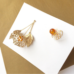 【オーダー品】大きな鬼灯のピアス