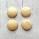 【15mm 4個】ウッドカボション　ナチュラル